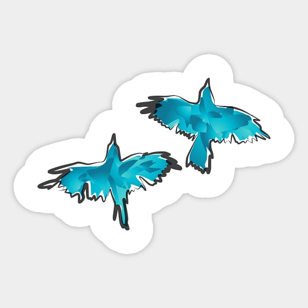 Two Birds Sticker by Falfa